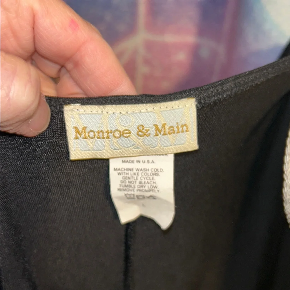 HP🎊🎊Elegant Black Button-Down Duster and Pant set - Picture 6 of 8